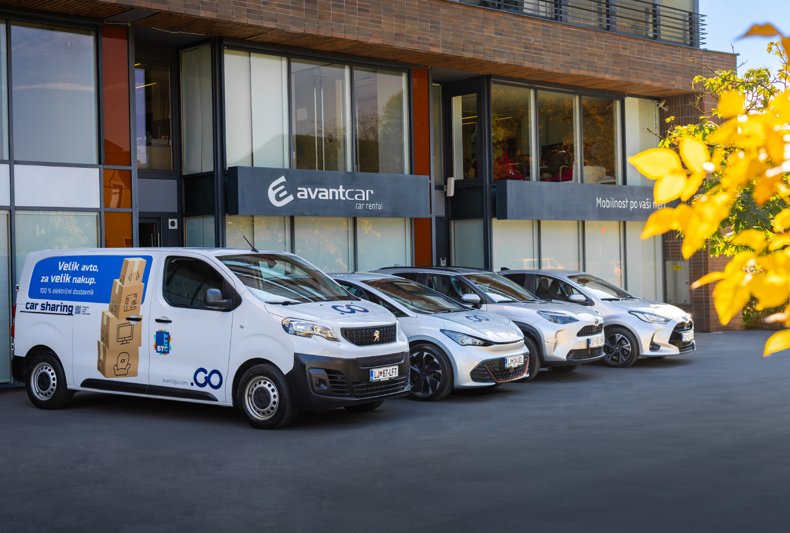 Izberi željeno vozilo